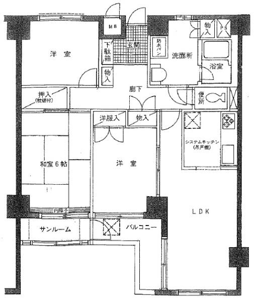 プレジール鴨宮の間取り画像