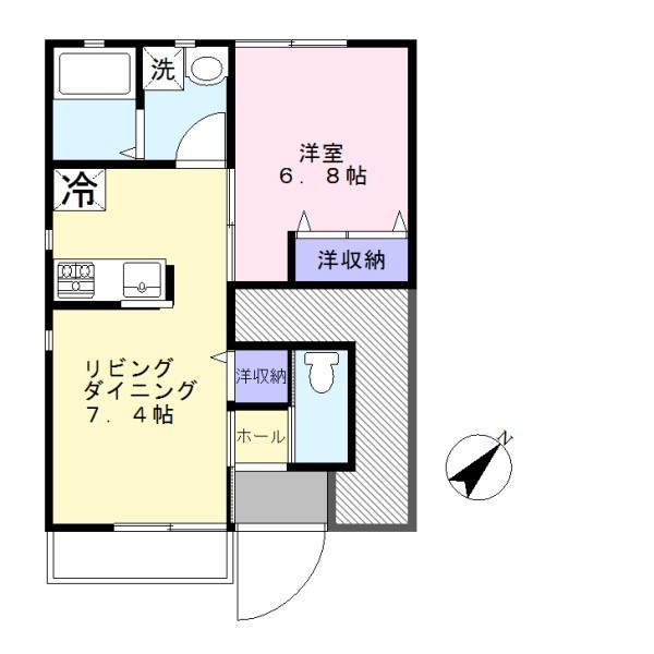 ヴィラージュつばさの間取り画像