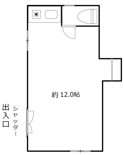 小田原市栄町１丁目の店舗(建物一部)の間取り画像