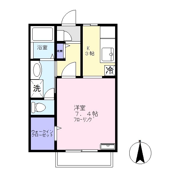 つばさハイツの間取り画像