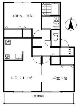 リヴェール中曽根Ｃの間取り画像