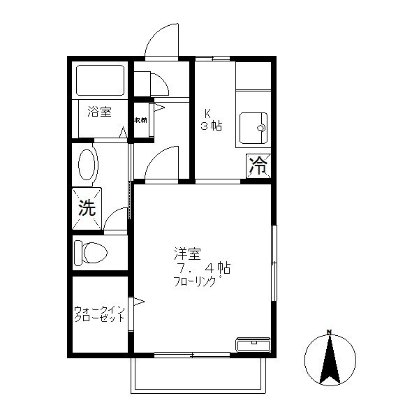つばさハイツの間取り画像