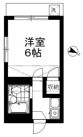 レオパレス上尾第7の間取り画像