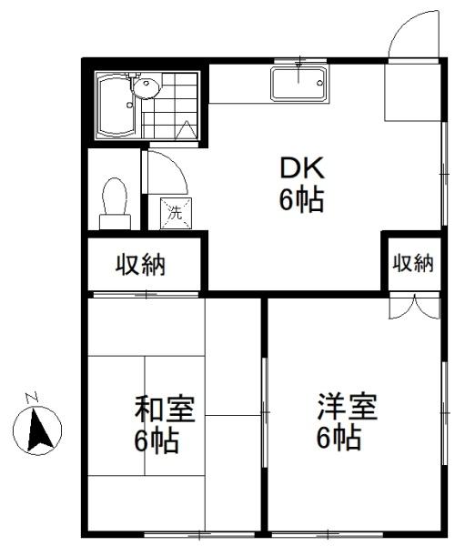 澤田ハイツの間取り画像