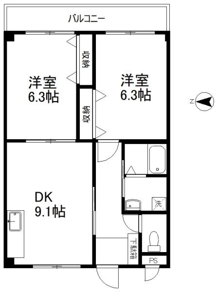 上尾アクアヒルズの間取り画像