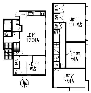 鳩山戸建ての間取り画像