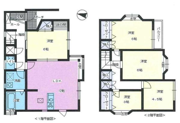 大谷貸家の間取り画像