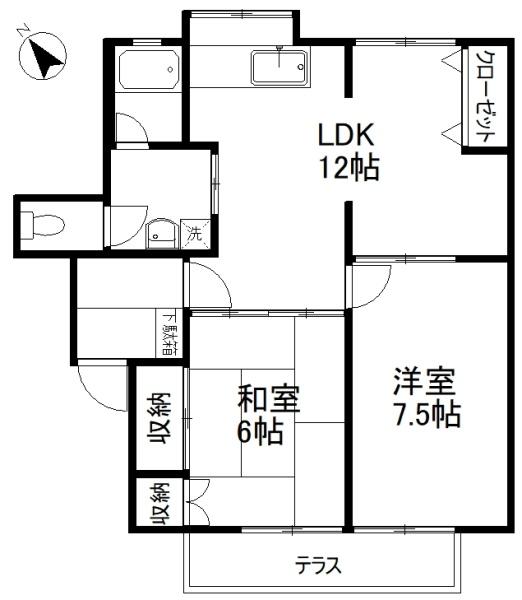 サンパーク緑丘Ⅰの間取り画像