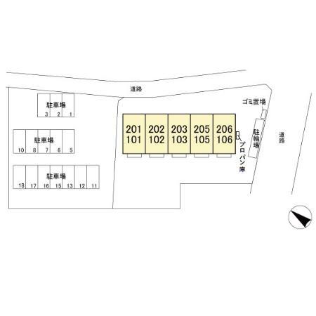 サザンクロスの現地案内図画像