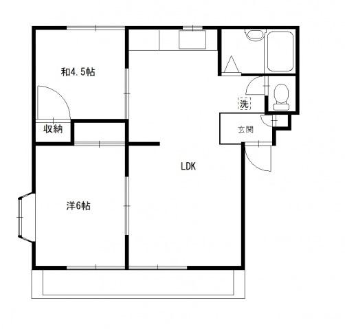 ベルシオン緑丘の間取り画像