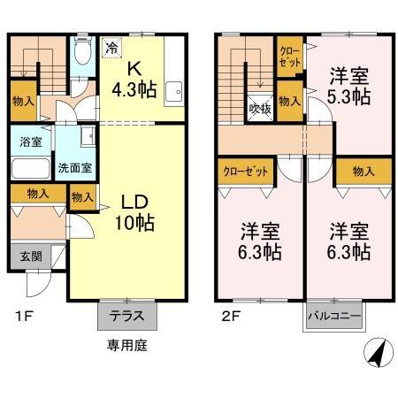 パークサイド　Ａの間取り画像