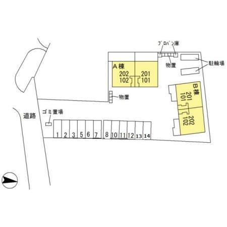 司 Bの現地案内図画像