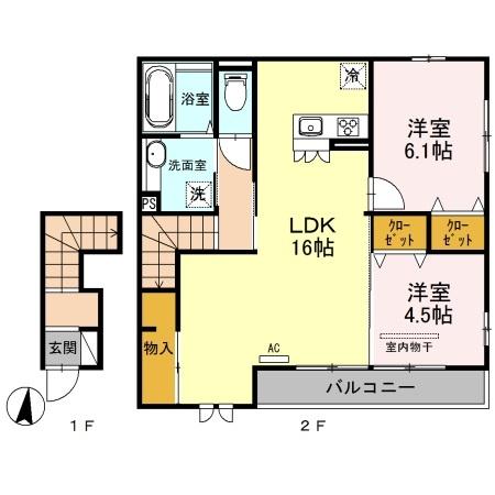司 Bの間取り画像