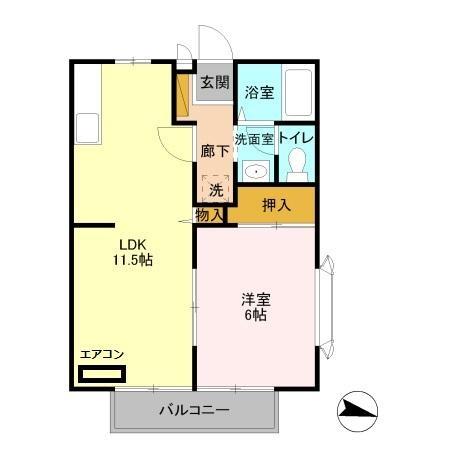 ビーライン大谷本郷の間取り画像