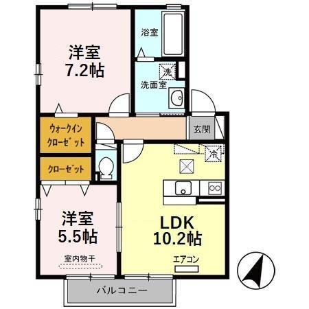 パドック　Ａの間取り画像