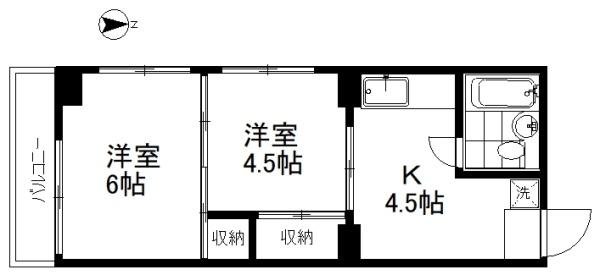 富士見ハイツの間取り画像