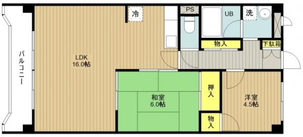 グランパレスダイトーの間取り画像