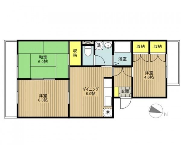 レジデンス春日の間取り画像