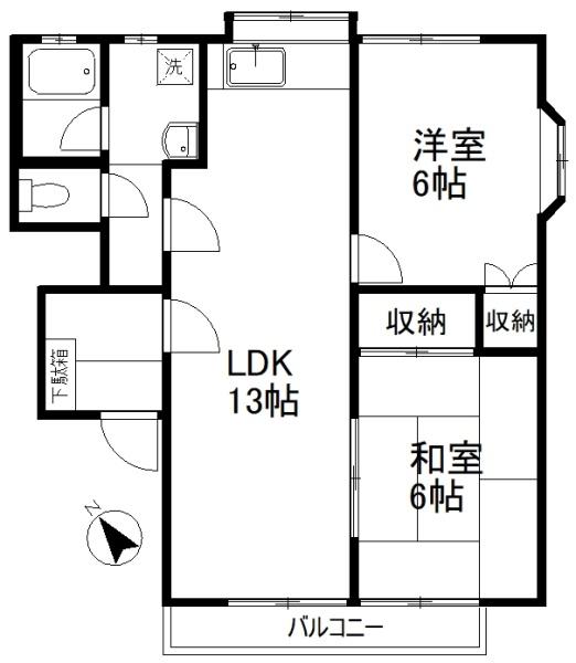 サンパーク緑丘Ⅰの間取り画像