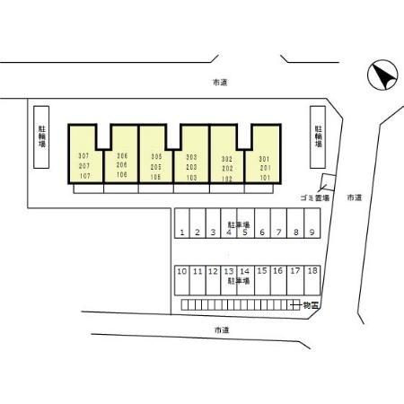 パルテールの現地案内図画像