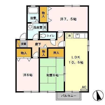 エミールの間取り画像