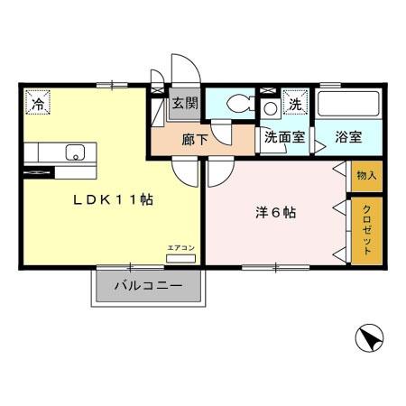 エクレール平塚の間取り画像