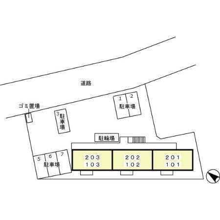 エクレール平塚の現地案内図画像