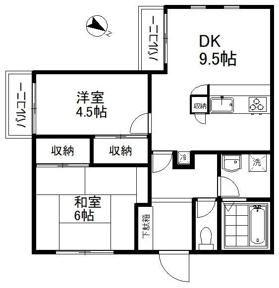 アステール上尾の間取り画像