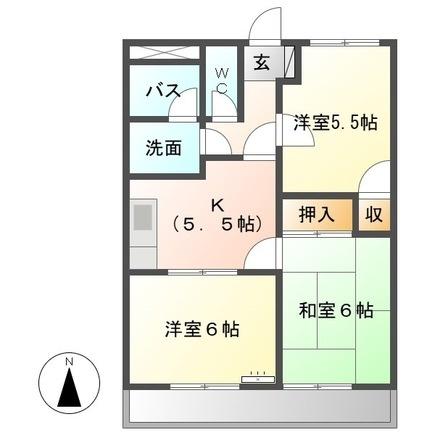 エコーハイツの間取り画像