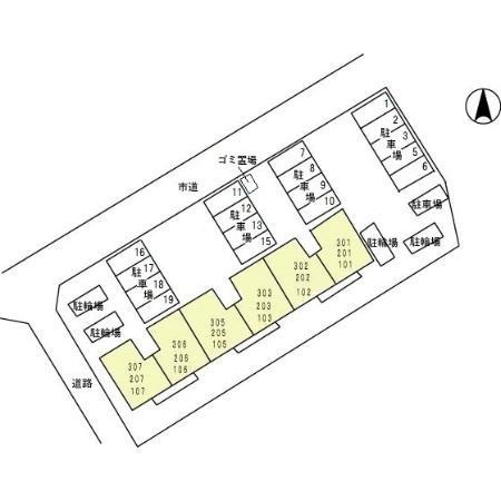 グリーンパークマルオカの現地案内図画像