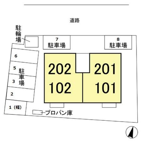パークレジデンスの現地案内図画像