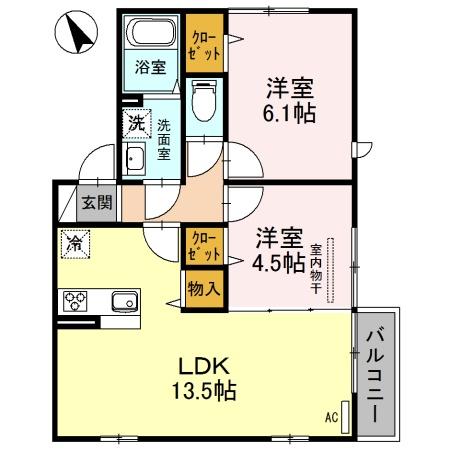 エミール　６の間取り画像