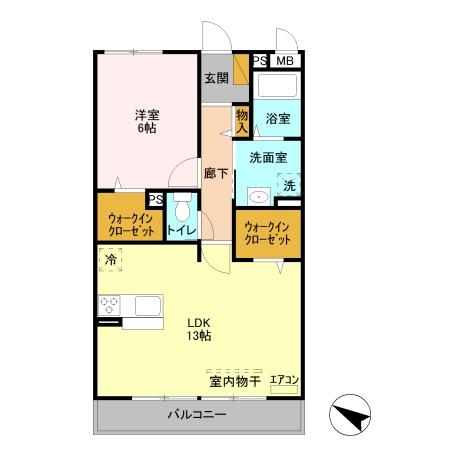 曙マンションの間取り画像