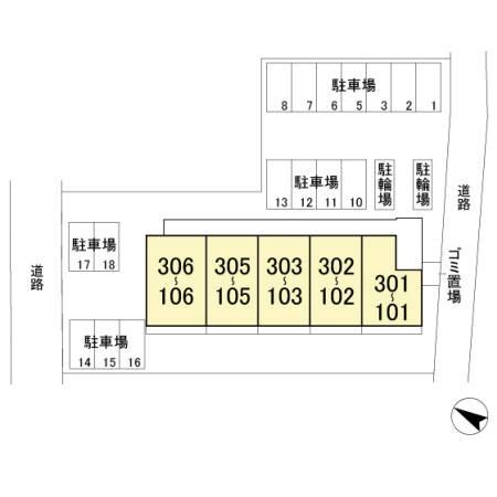 曙マンションの現地案内図画像