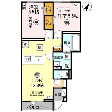 ベルヴィルの間取り画像