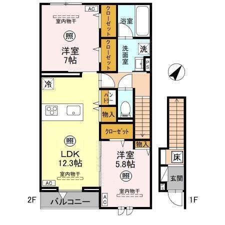 ベルヴィルの間取り画像