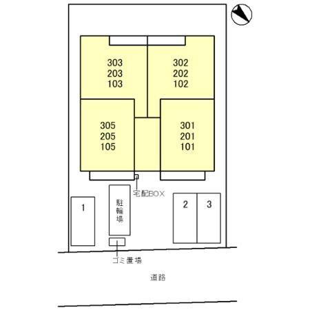 ノーブルヴィラ上尾の現地案内図画像