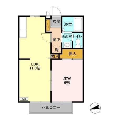 ビーライン大谷本郷の間取り画像