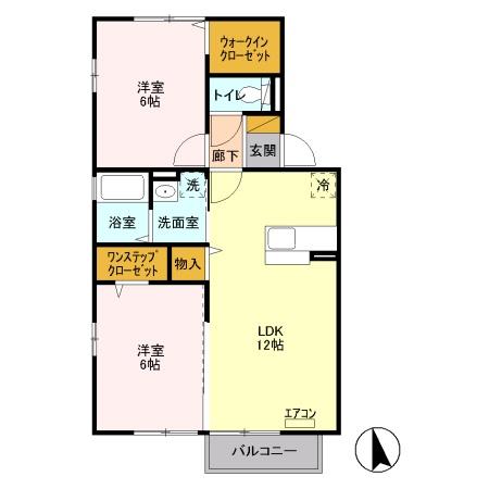 エレガンテＡの間取り画像