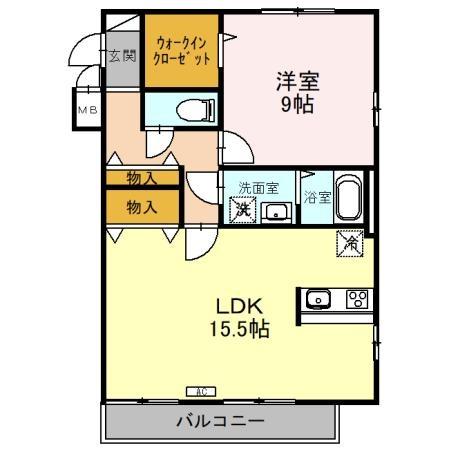 リビングタウン北上尾Ｂの間取り画像