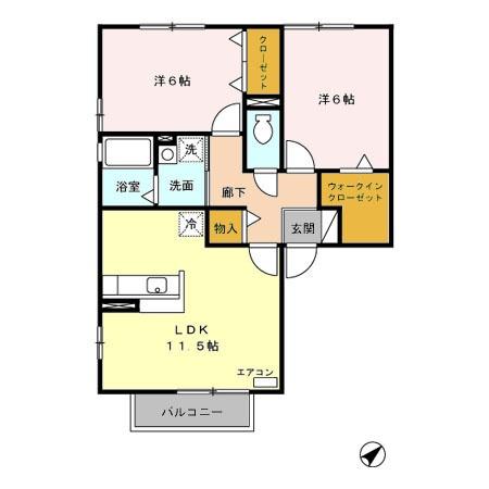 プレアールの間取り画像