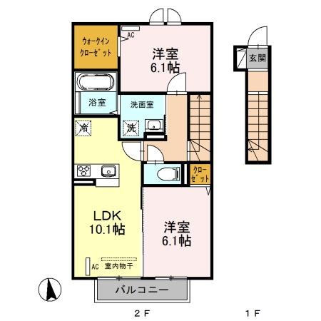 ボナール泉台Ｂの間取り画像