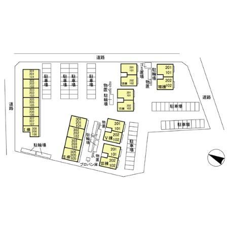 リビングゲートシティⅠの現地案内図画像