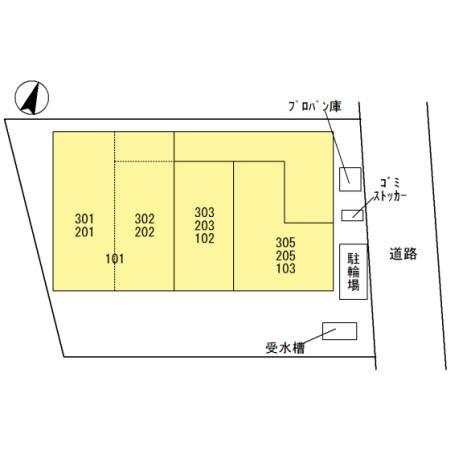 グレイスハウスⅡの現地案内図画像