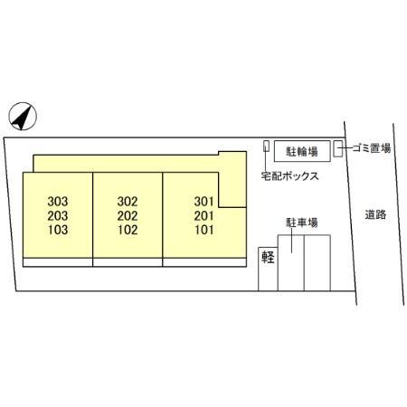 セジュールグラードⅡの現地案内図画像