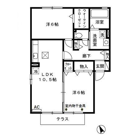 ラフィネ・ドミール弐番館の間取り画像