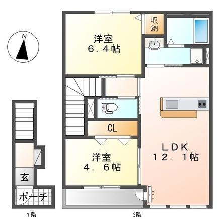 ビブレＢの間取り画像