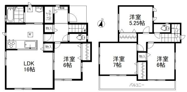 鴨川戸建ての間取り画像