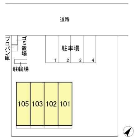キューブ中妻の現地案内図画像