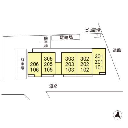 グランマルニエイーストコートの現地案内図画像